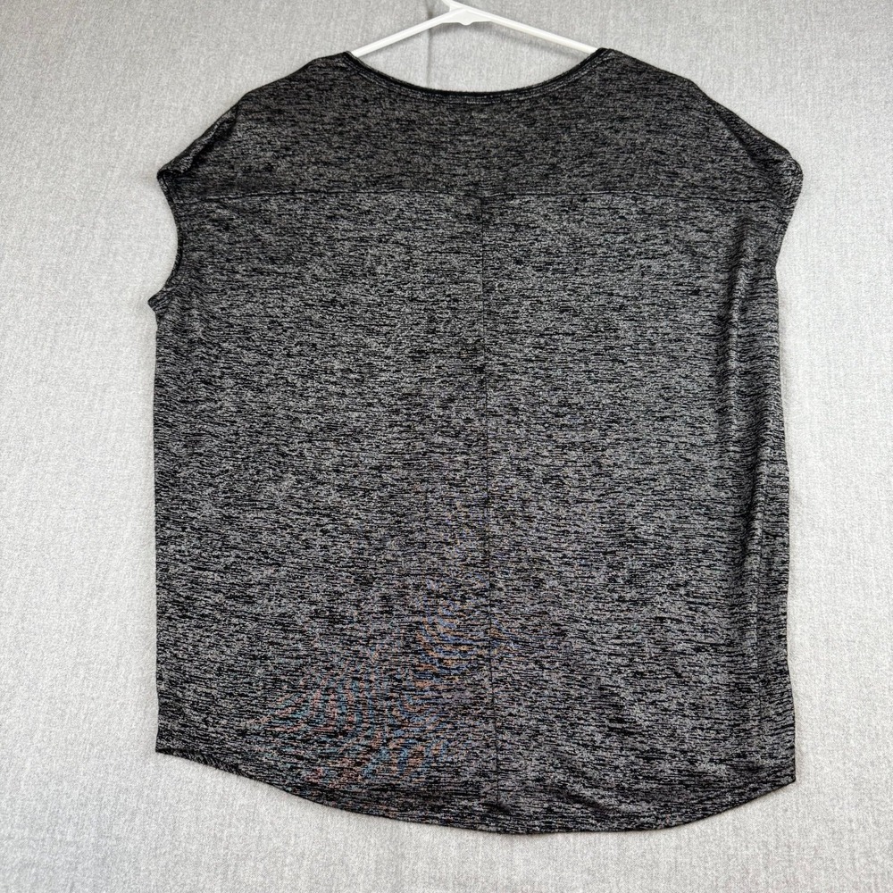White House Black Market Women's V-neck Sleeveless Vintage wash‎ Top Blk Small - Picture 12 of 12